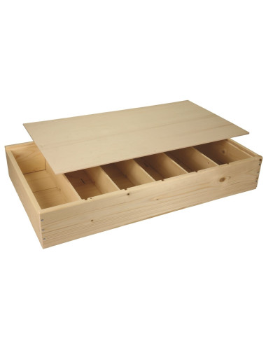 Champagnekist Hout | 6 flessen