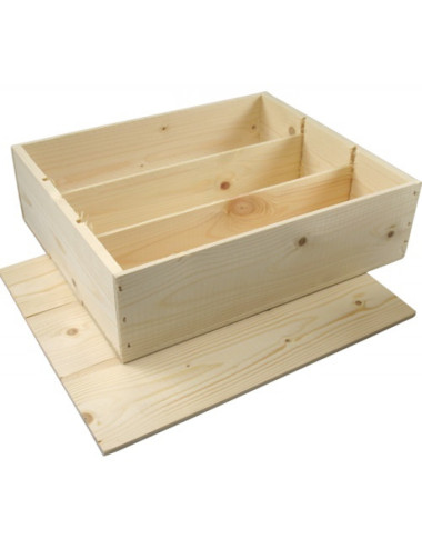 Wijnkist Hout | 3 flessen