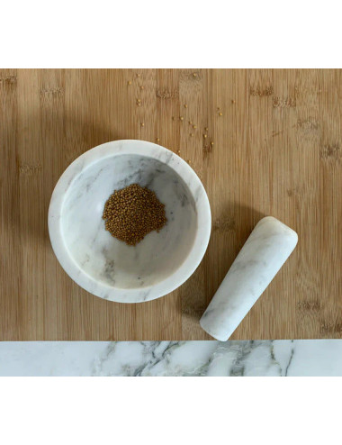 Vijzel + stamper | Witte...